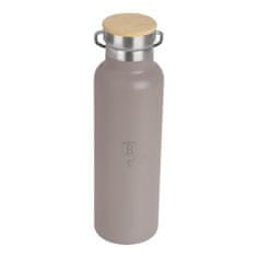 Berlingerhaus Termos BH-7201 double-walled stainless steel bottle 0.6 l Taupe Collection
