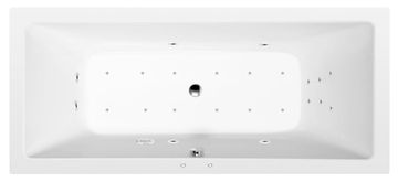 POLYSAN KRYSTA Hidromasažna Kada, 180x70x39cm, Hidro-Air Sustav, Kromirana