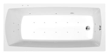 POLYSAN LILY hidromasažna kada, 150x70x39cm, Aktivni Hidro-Zrak, kromirana