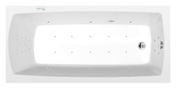 POLYSAN LILY hidromasažna kada 150x70cm, Highline Hydro-Air, kromirana završna obrada