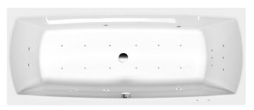 POLYSAN LILY hidromasažna kada, 170x70x39cm, Attraction Hydro-Air, kromirana