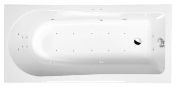 POLYSAN Hidromasažna Kada LISA 160x70, Akrilna, Attraction Hydro-Air, Krom