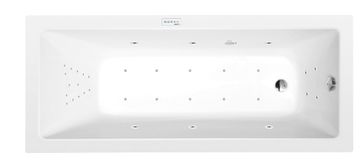 POLYSAN NOEMI hidromasažna kada 170x70x39cm, Highline Hydro-Air, krom završetak