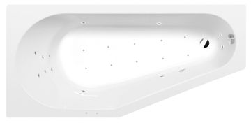 POLYSAN Polysan TIGRA L hidromasažna kada 150x75cm, Attraction Hydro-Air, kromirana