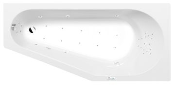 POLYSAN Hidromasažna kada TIGRA R, 150x75cm, Highline Hydro-Air, kromirana