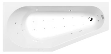 POLYSAN TIGRA L Hidromasažna Kada, 170x80x46cm, Active Hydro-Air, Krom