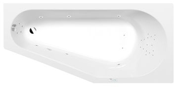 POLYSAN Hidromasažna Kada TIGRA R 170x80, Akril, Highline Hydro, Krom