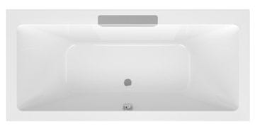 POLYSAN Pravokutna Kaskadna Kada 185x85x45cm, Nehrđajući Čelik