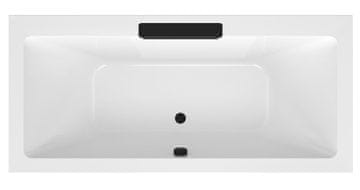 POLYSAN Pravougaona Kaskadna Kada 185x85x45cm, Crna Kaskada