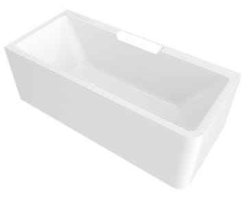 POLYSAN Pravokutna Kaskadna Kada CASCATA L MONOLITH 180x80x60cm u Bijeloj Boji