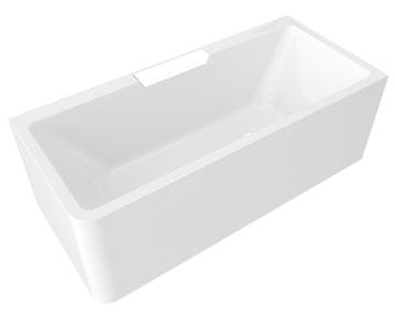 POLYSAN CASCATA R MONOLITH pravokutna kada 180x80x60cm, bijela kaskada