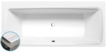 POLYSAN KVADRA SLIM pravokutna kada 170x80 cm, bijela, akril, dvosmjerna, ugrađena montaža