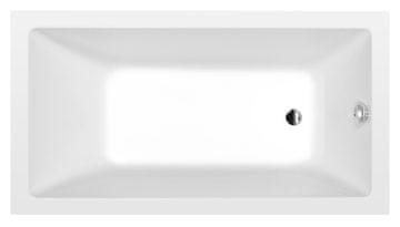 POLYSAN NOEMI Pravokutna Kupaonica Kada 150x80x39 cm, Bijela Mat Akrilat