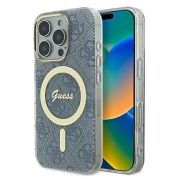 slomart Etui Guess IML 4G MagSafe za iPhone 16 Pro Max - modro