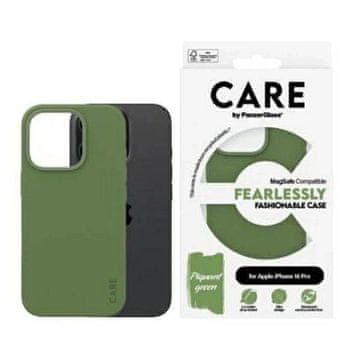slomart Etui CARE by PanzerGlass Fashion Case s MagSafe za iPhone 16 Pro - zeleno