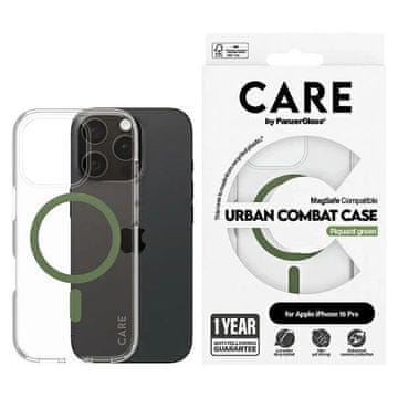 slomart Etui CARE by PanzerGlass Flagship Case s MagSafe za iPhone 16 Pro - zeleno