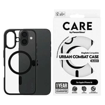 slomart Etui CARE by PanzerGlass Flagship Urban Case z MagSafe za iPhone 16 - prozirno