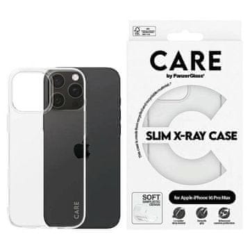 slomart Etui CARE by PanzerGlass X-Ray Soft Basic Case s MagSafe za iPhone 16 Pro Max - prozirno