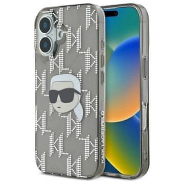 slomart Ovitak Karl Lagerfeld IML Karl Head Electroplated za iPhone 16 - crn