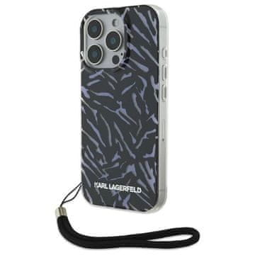 slomart Etui Karl Lagerfeld Zebra s uzicom za iPhone 16 Pro Max - ljubičasta