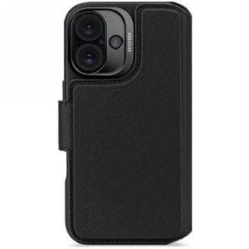 slomart Kožna torbica Decoded Leather Detachable Wallet MagSafe s novčanikom za iPhone 16 - crna