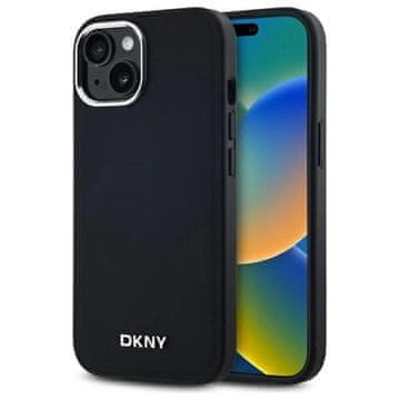 slomart Etui DKNY Plain Logo MagSafe za iPhone 15 Plus - crno