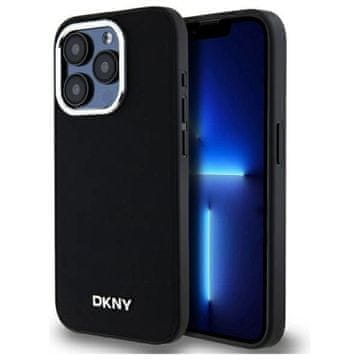 slomart Etui DKNY Plain Logo MagSafe za iPhone 15 Pro - crno