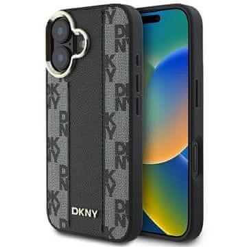 slomart Etui DKNY Checkered Pattern Magsafe za iPhone 16 Plus - crno