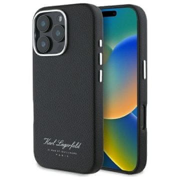 slomart Etui Karl Lagerfeld Hotel RSG za iPhone 16 Pro - crno