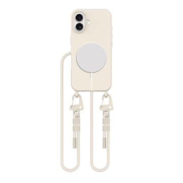slomart Etui Tech-Protect MagNecklace MagSafe s uzicom za iPhone 16 - bež