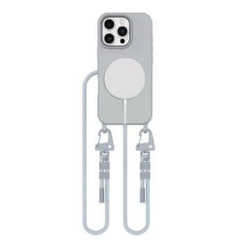slomart Etui Tech-Protect MagNecklace MagSafe s uzicom za iPhone 16 Pro Max - sivo
