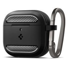 slomart Ovitek Spigen Rugged Armor za AirPods 4 - crn