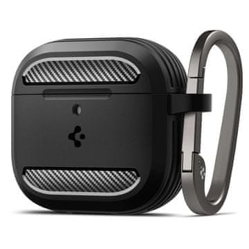 slomart Ovitek Spigen Rugged Armor za AirPods 4 - crn