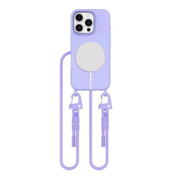 slomart Etui Tech-Protect MagNecklace MagSafe s uzicom za iPhone 16 Pro - ljubičasta