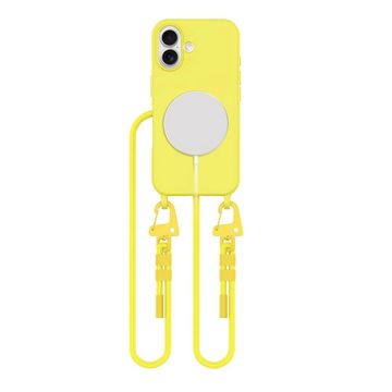 slomart Etui Tech-Protect MagNecklace MagSafe s uzicom za iPhone 16 - žuta
