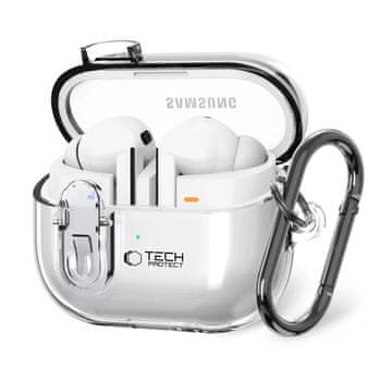 slomart Kućište Tech-Protect FlexAir s karabinom za Samsung Galaxy Buds 3 / 3 Pro - prozirno
