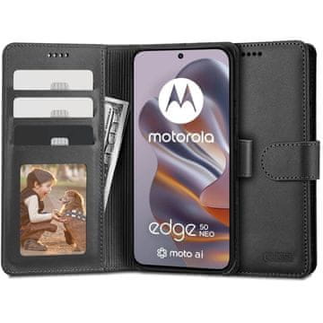 slomart Etui Tech-Protect Wallet za Motorola EDGE 50 NEO - crno