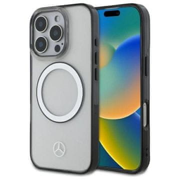slomart Kućište Mercedes Printed logo MagSafe za iPhone 16 Pro - prozirno