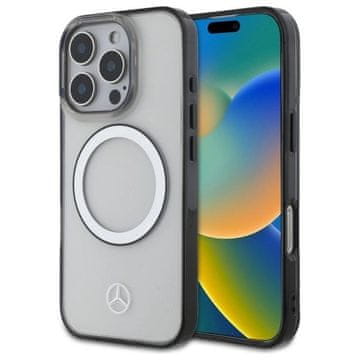 slomart Kućište Mercedes Printed logo MagSafe za iPhone 16 Pro Max - prozirno