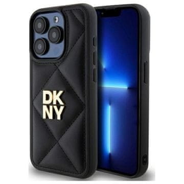 slomart Etui DKNY Quilted Stack Logo za iPhone 15 Pro Max - crno