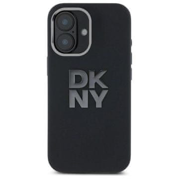 slomart Etui DKNY Liquid Silicone Metal Logo za iPhone 16 - crno