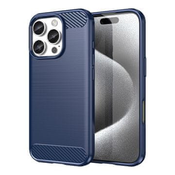 slomart Silikonska torbica Carbon Case za iPhone 16 Pro - plava