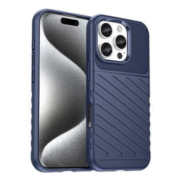 slomart Silikonska torbica Thunder Case za iPhone 16 Pro Max - modra