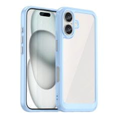 slomart Ovitek Outer Space Case s gelastim okvirom za iPhone 16 Plus - plavi