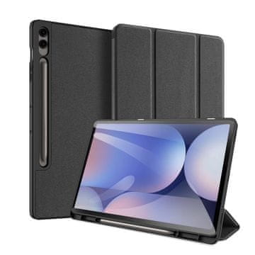 slomart Etui od ekološke kože Dux Ducis Domo s postoljem za Samsung Tab S10+ / S9+ / S9 FE+ - crno