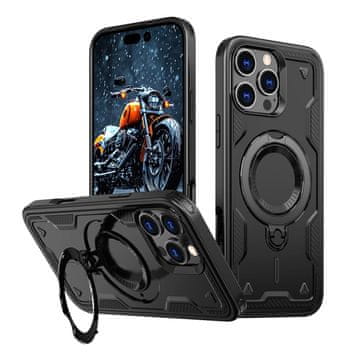 slomart Kućište Hybrid Armor Trendy s MagSafe za iPhone 16 Pro - crno