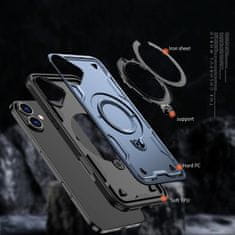 slomart Oklop Hybrid Armor Trendy s MagSafe za iPhone 16 Plus - plavo
