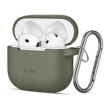slomart Tech-Protect Silicone Hook za AirPods 4 - zelena