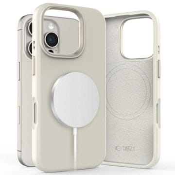 slomart Etui Tech-Protect Silicone PU MagSafe za iPhone 16 Pro - bež