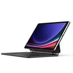 slomart Etui Dux Ducis Keyboard (serija MK) s Bluetooth tipkovnicom za Samsung Galaxy Tab S9+ / S8+ / S7+ - crno